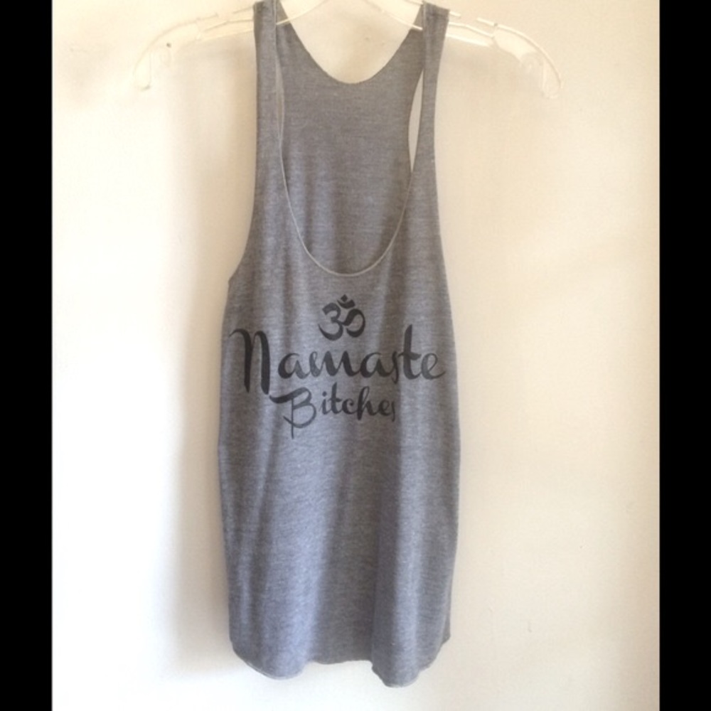Namaste Bitches Grey Yoga Tank Top